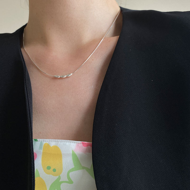 S925 Sterling Silver 3 Wishes Necklace