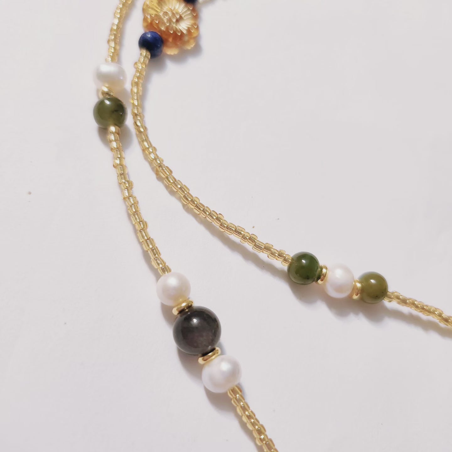 Handmade Crystal Necklace - Summer's Harvest