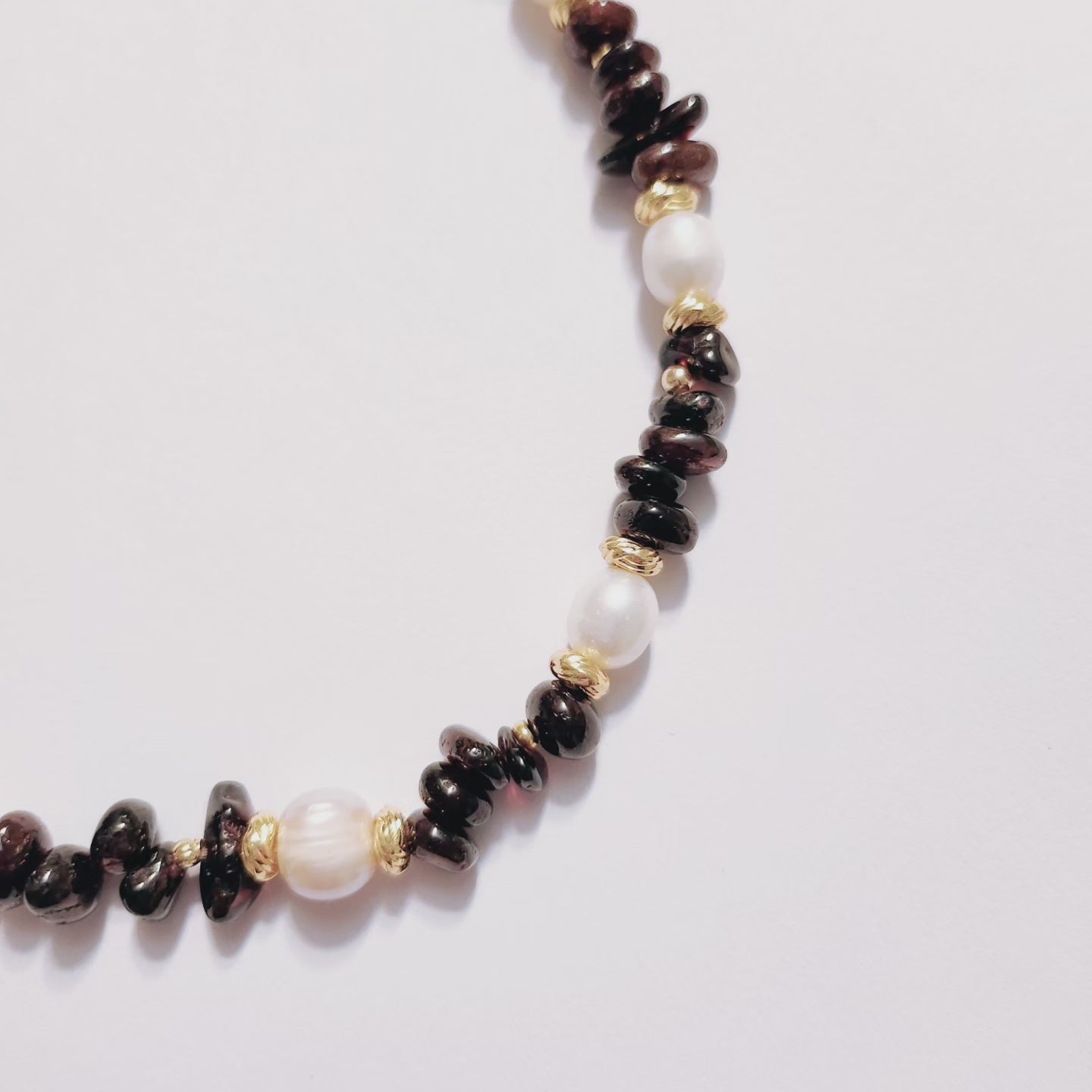 Handmade Crystal Necklace/Bracelet Impression of Bordeaux