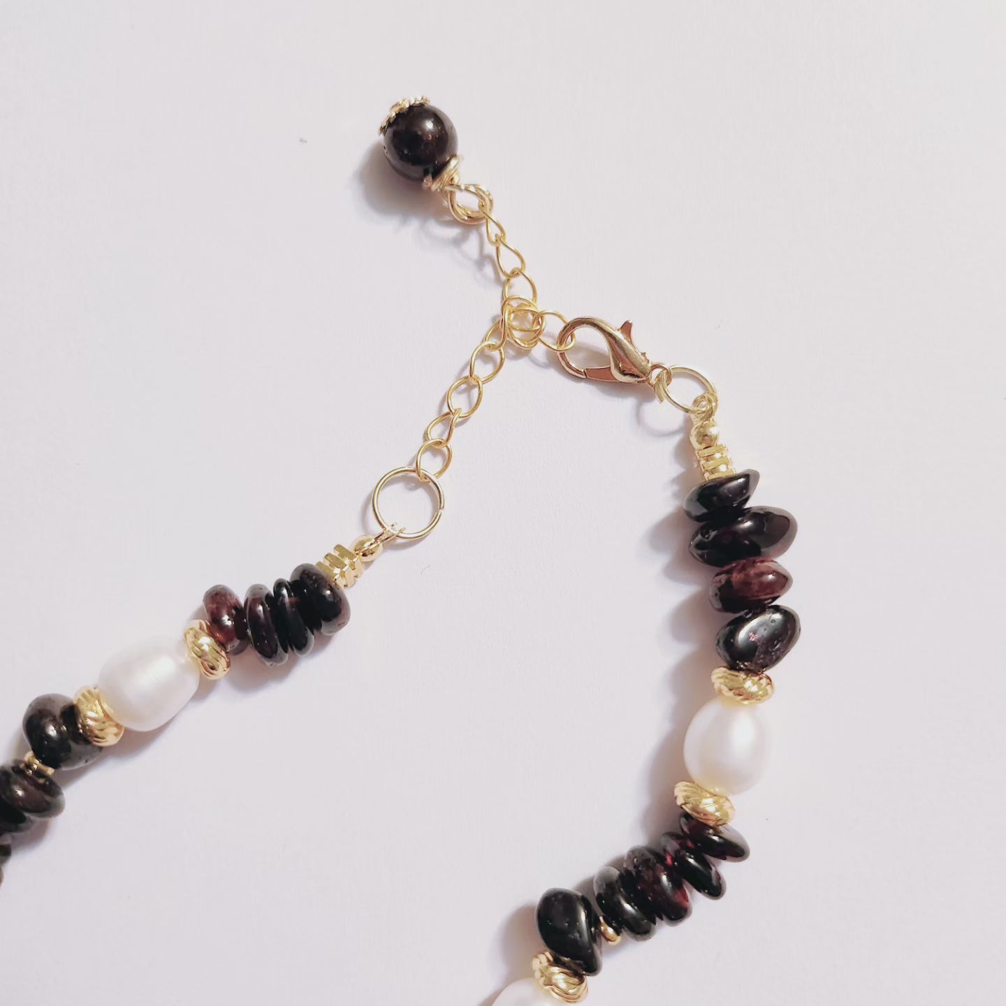 Handmade Crystal Necklace/Bracelet Impression of Bordeaux