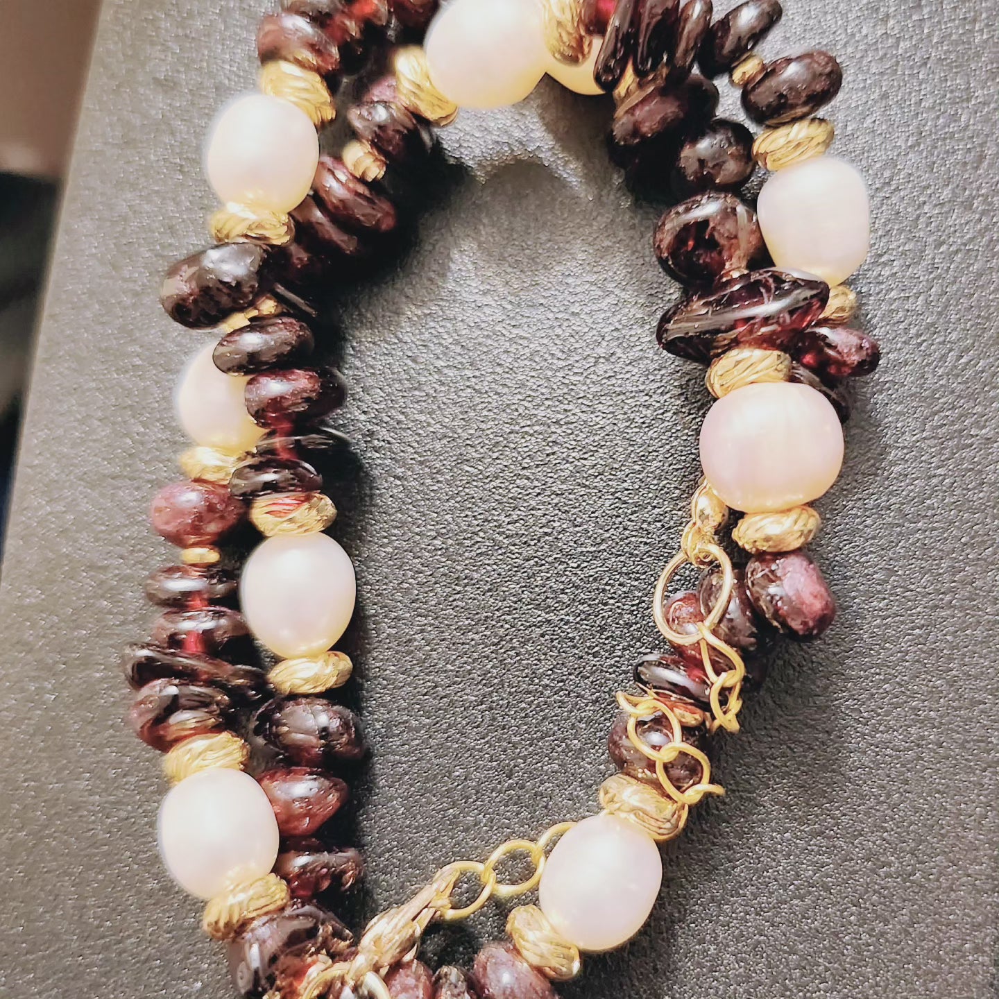 Handmade Crystal Necklace/Bracelet Impression of Bordeaux
