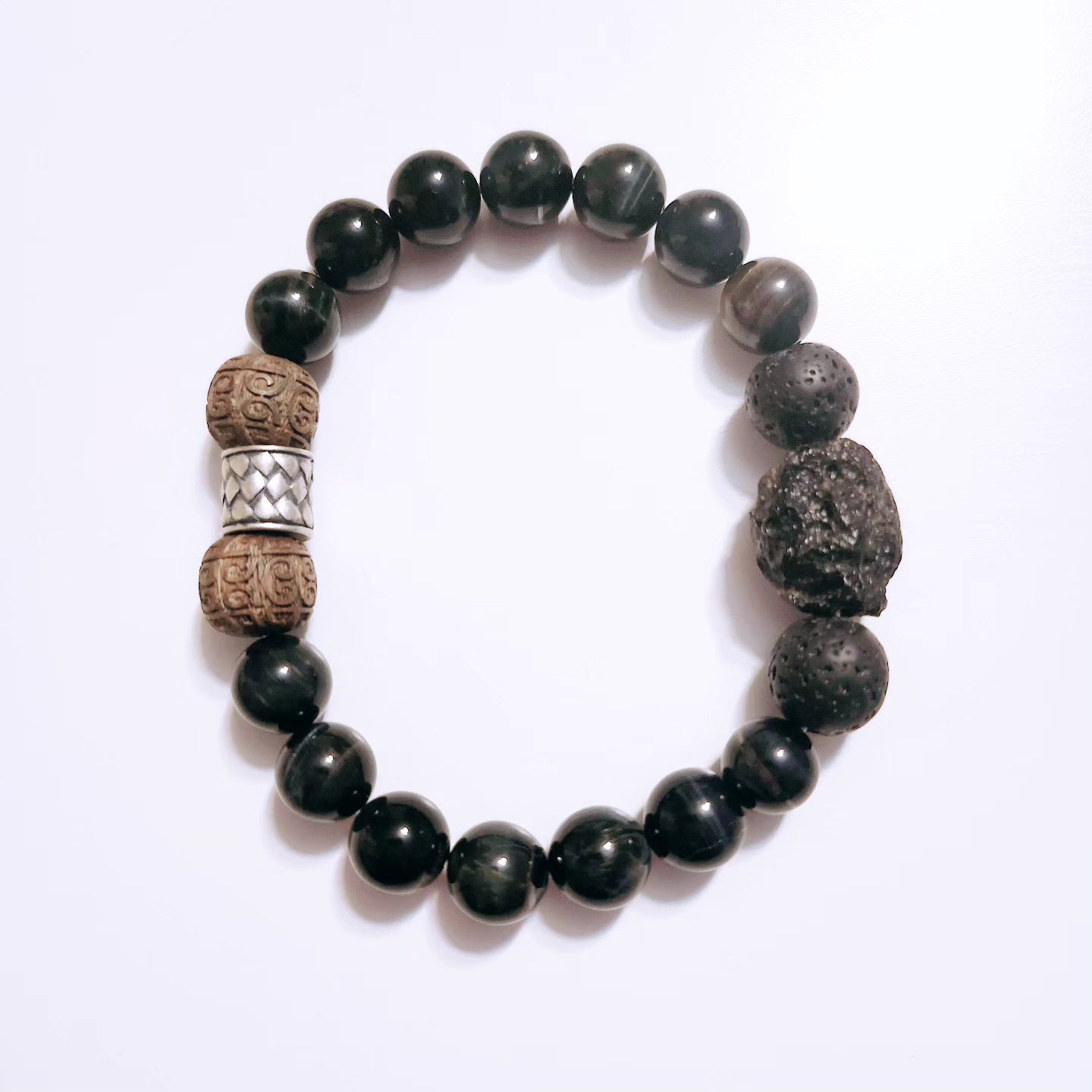 S925 SILVER Handmade Crystal Bracelet- Dark Tribe