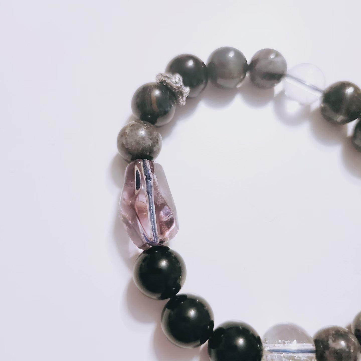 S925 SILVER Handmade Crystal Bracelet- Mystery of Dark Soul