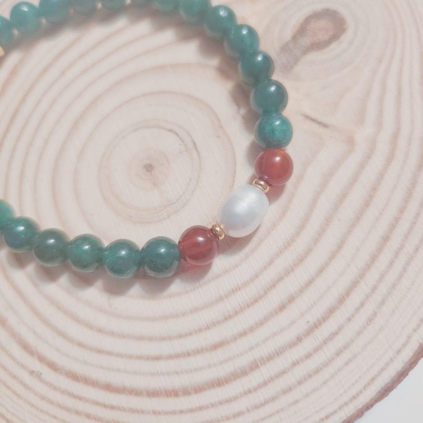 Handmade Crystal Bracelet- Mrs Green