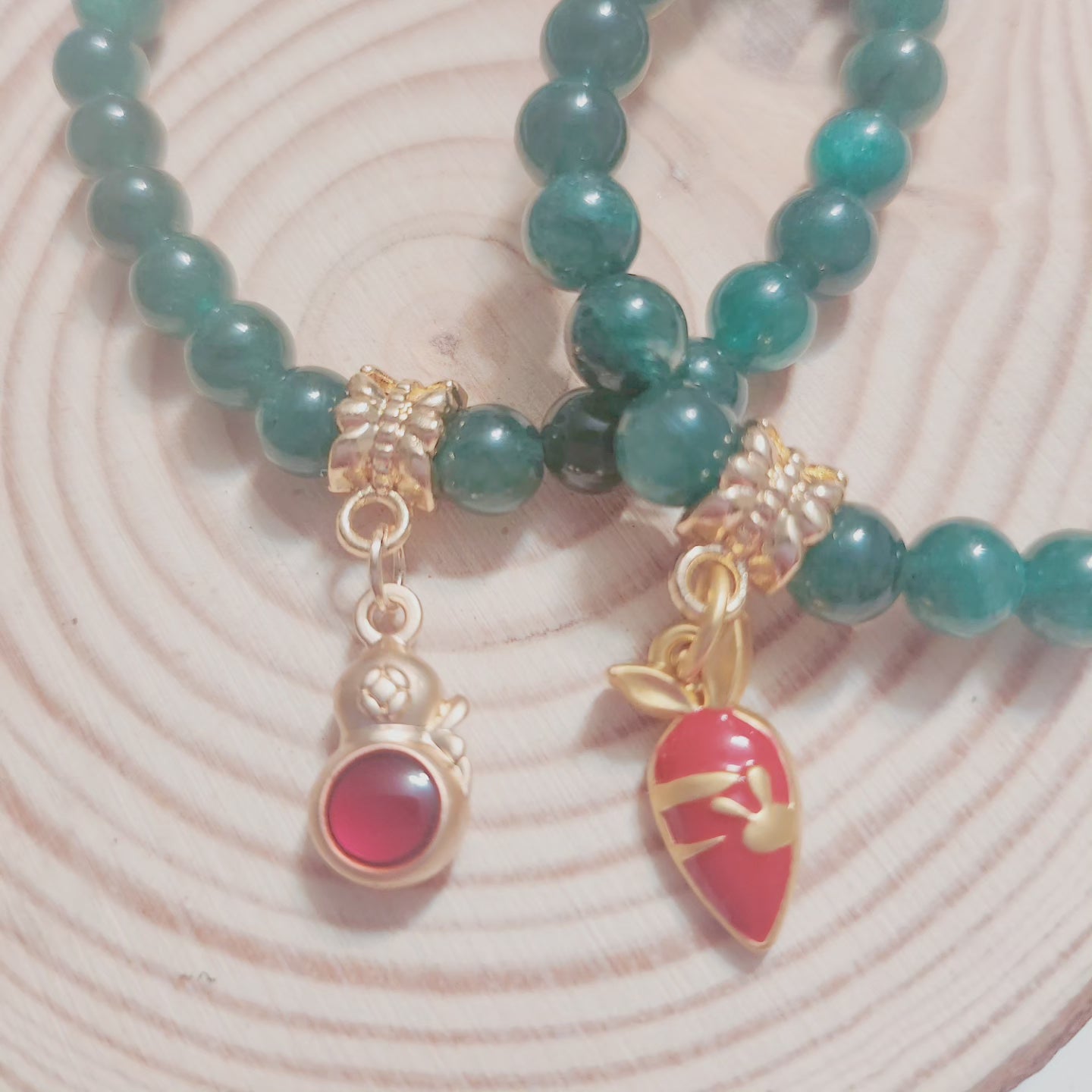Handmade Crystal Bracelet- Mrs Green