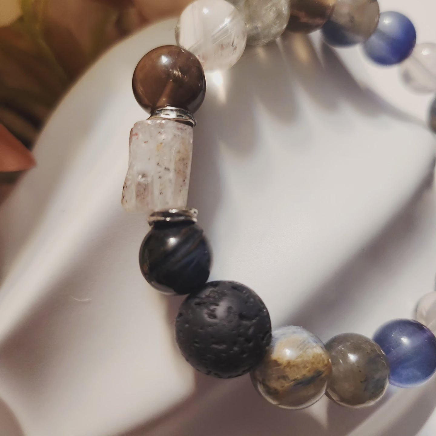Handmade Crystal Bracelet S925 SILVER- Serpentine Enigma