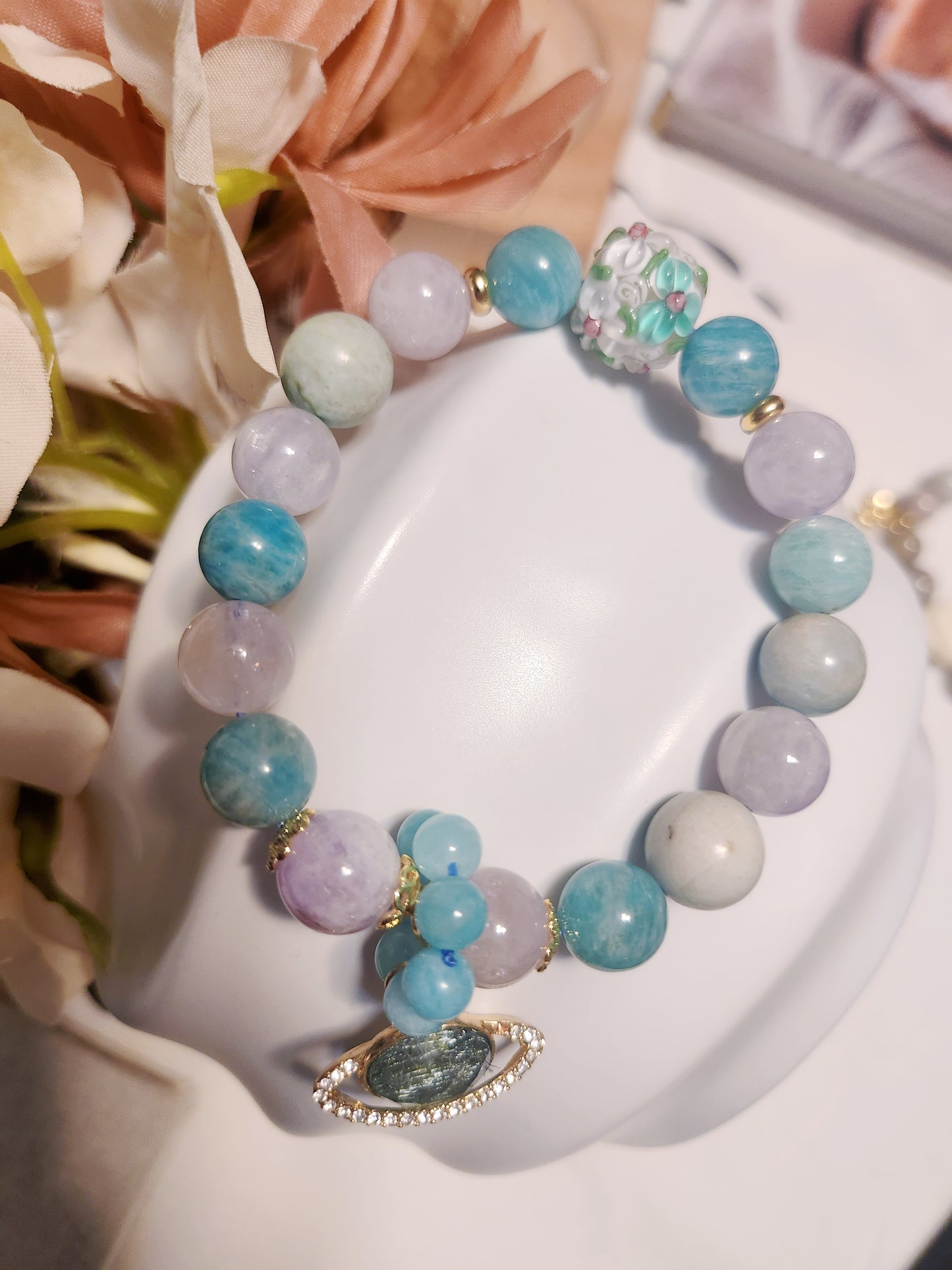 Handmade Crystal Bracelet-Serene Blossom