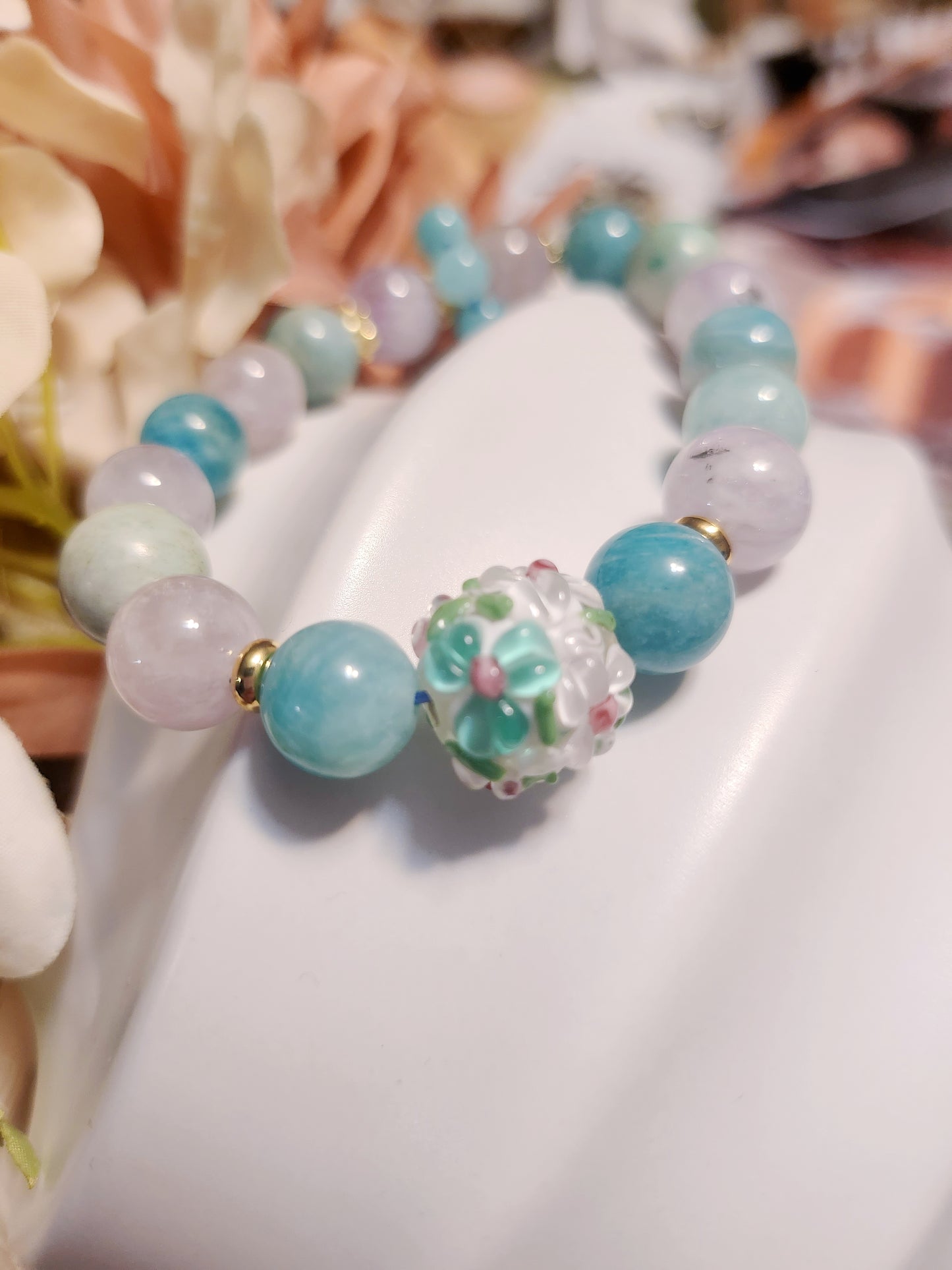 Handmade Crystal Bracelet-Serene Blossom