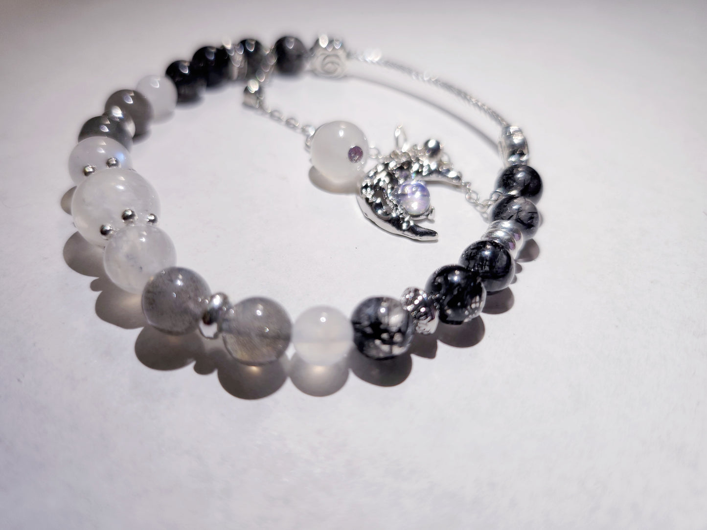 Handmade Crystal Bracelet Nocturnal Lunar Shadows