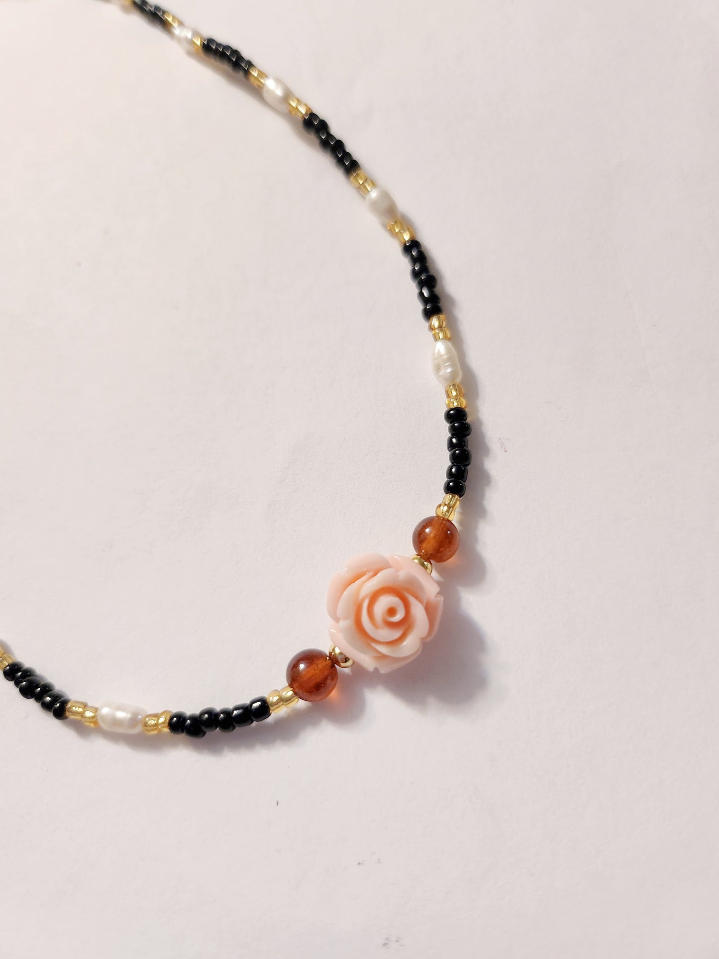 Handmade Crystal Necklace Mimosa Pudica