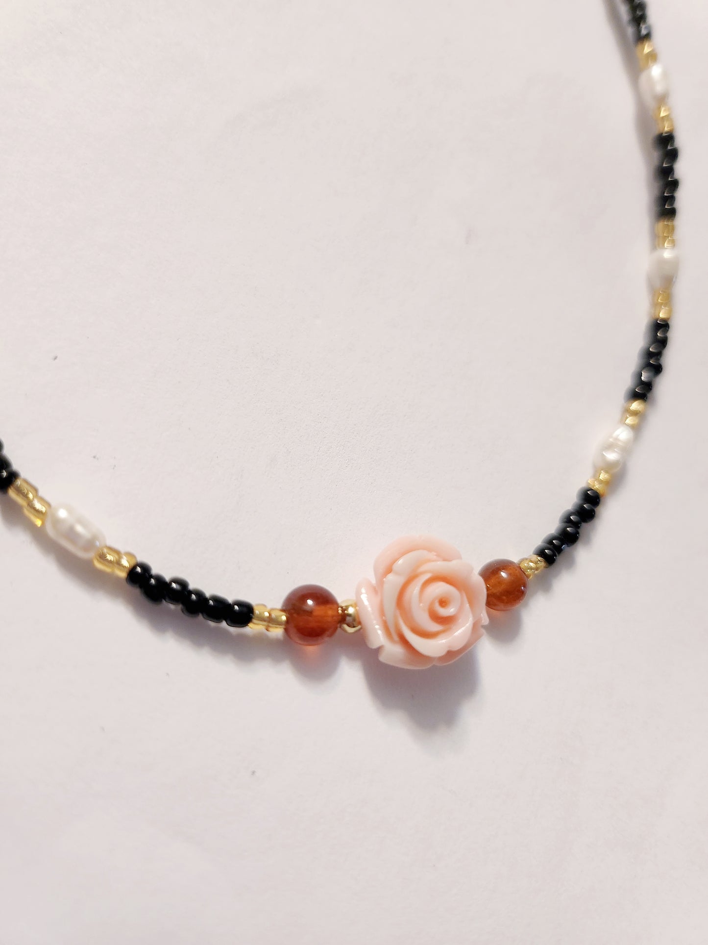 Handmade Crystal Necklace Mimosa Pudica