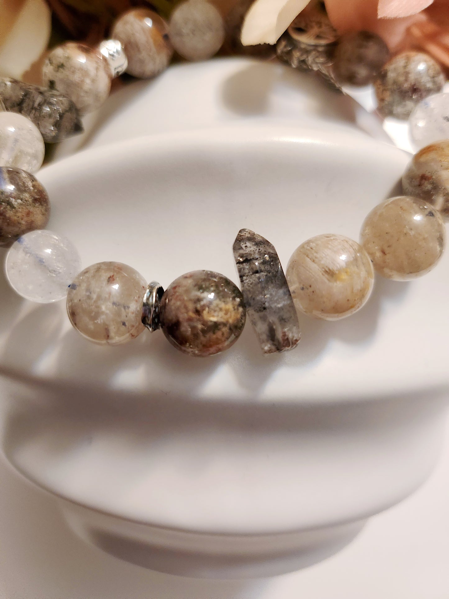 S925 Silver Handmade Crystal Bracelete - Snowstorm