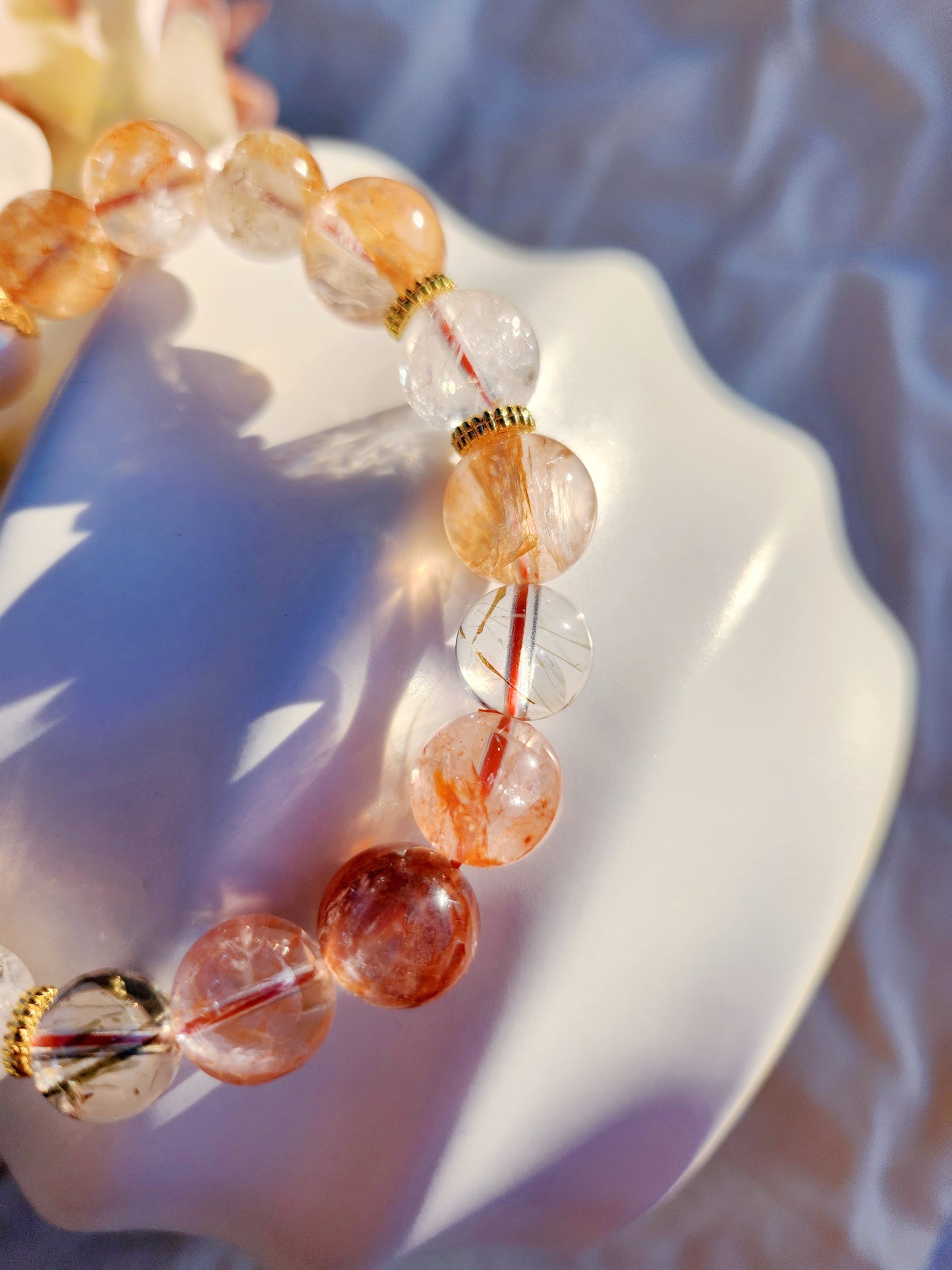 Handmade Crystal Bracelet- Golden Saal