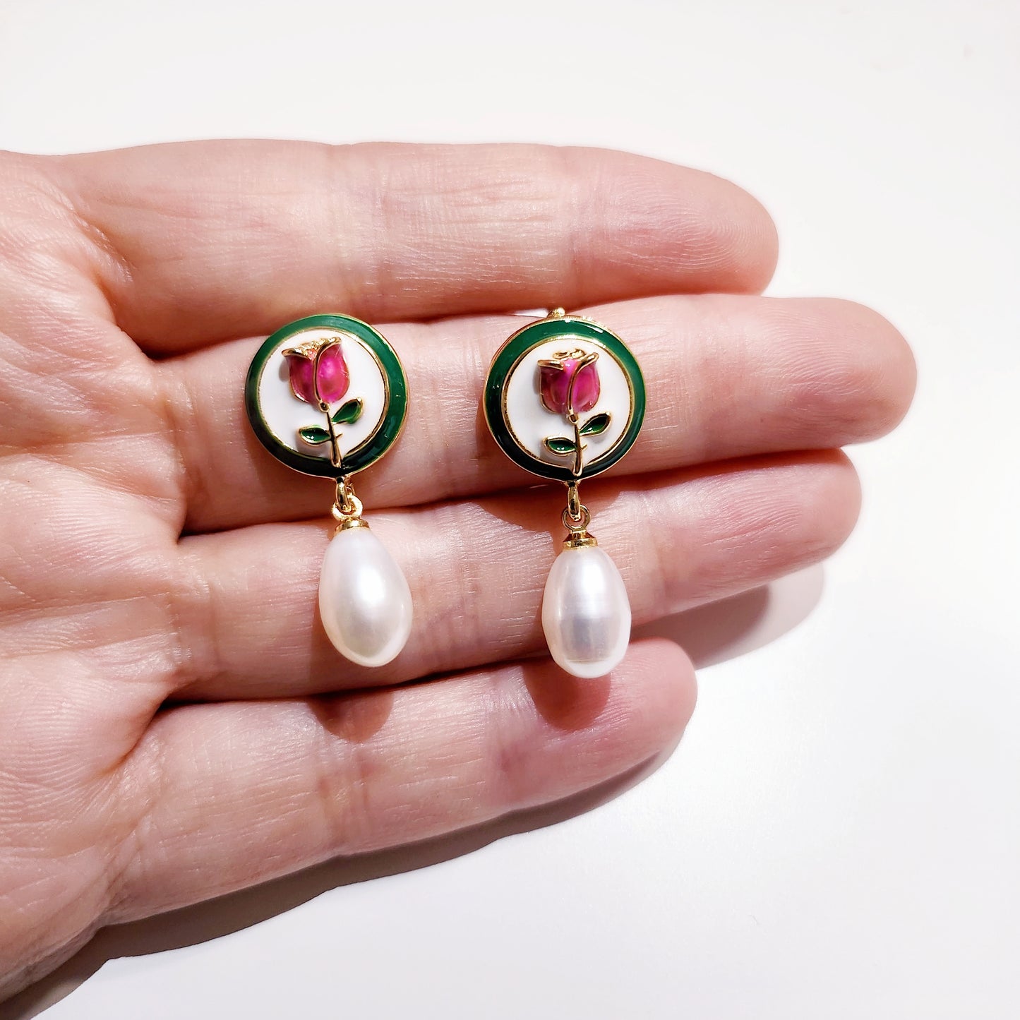 925 Silver Freshwater Pearls Earring