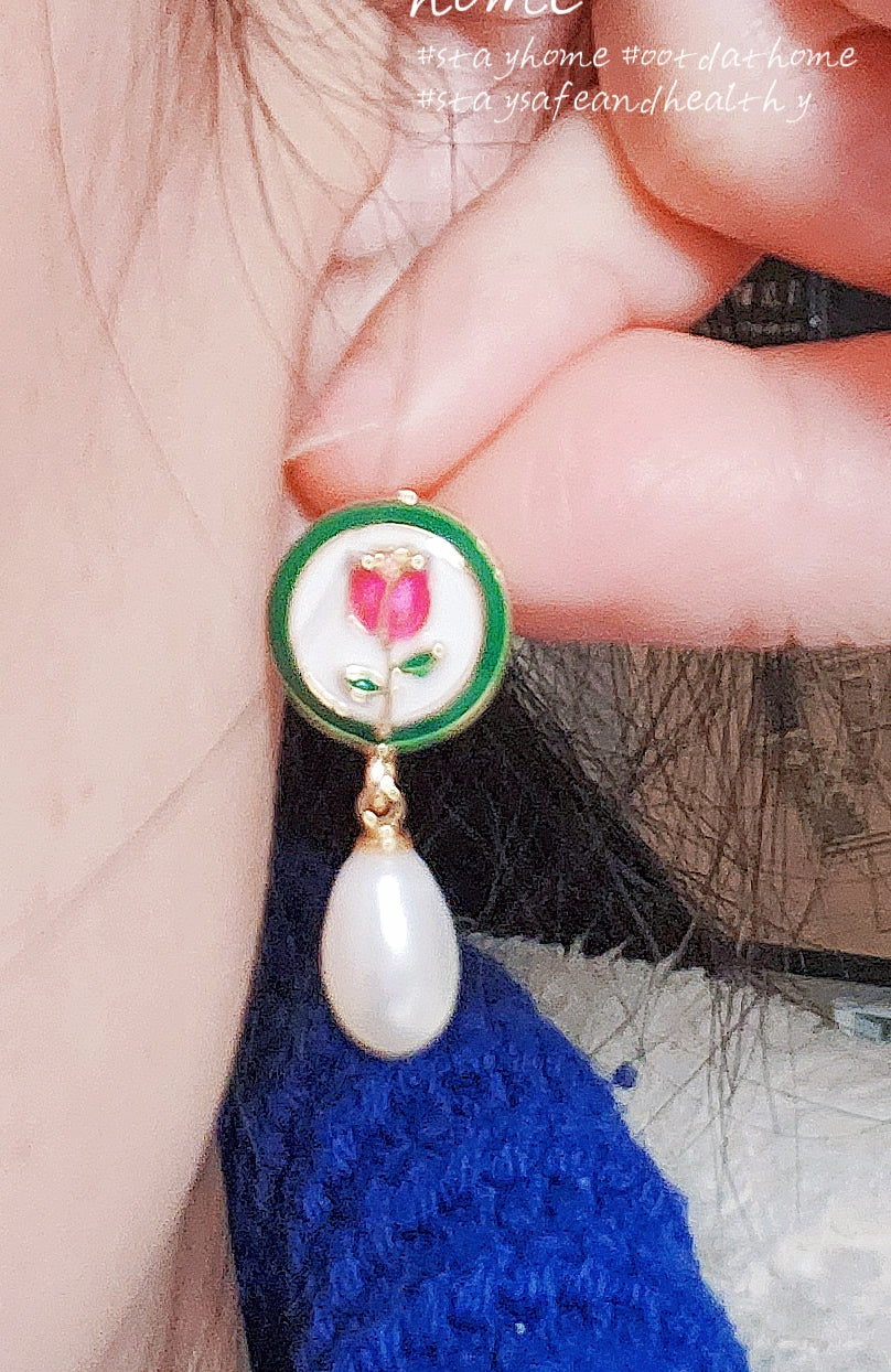 925 Silver Freshwater Pearls Earring