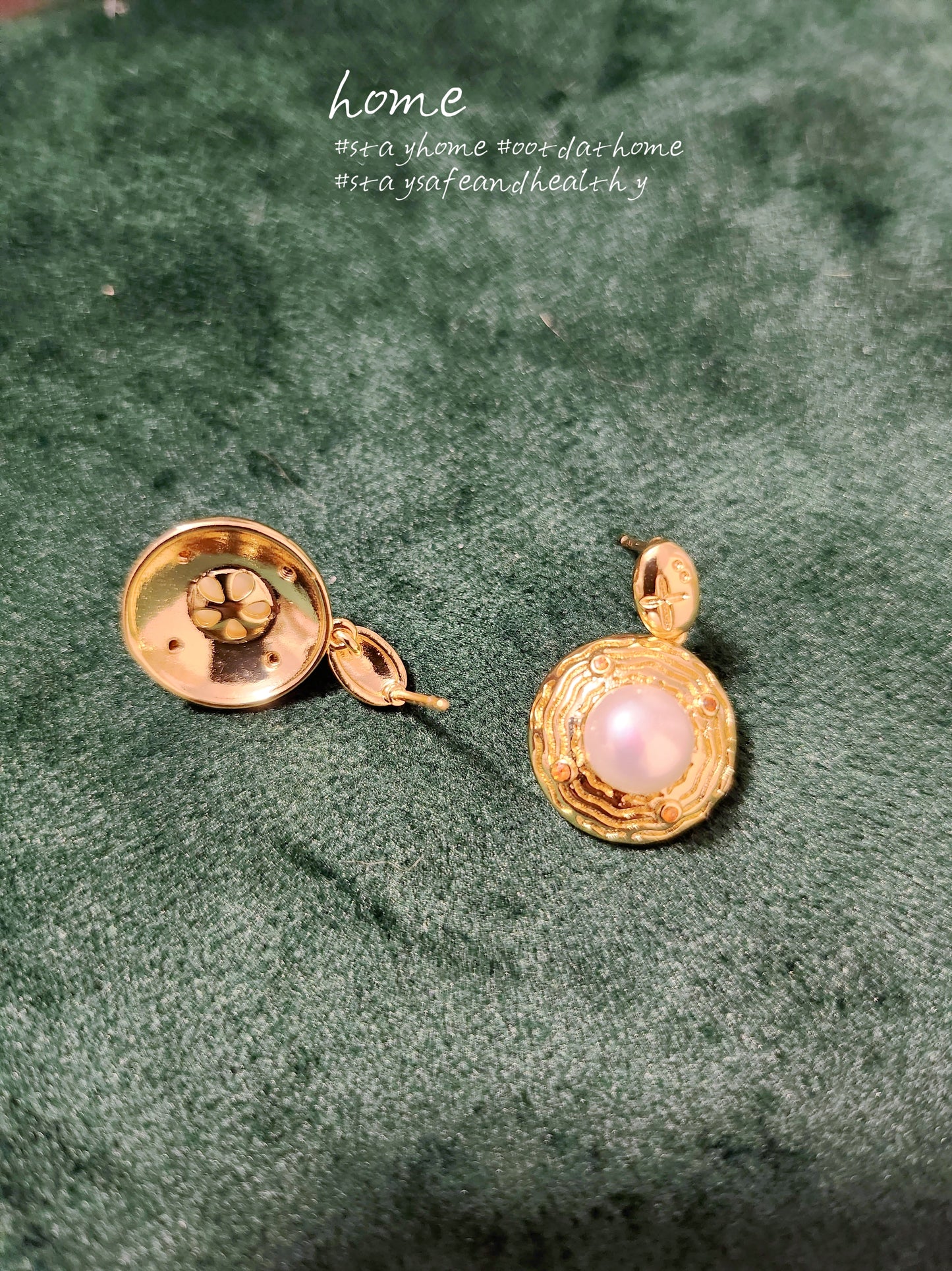 Freshwater Pearls 14K Gold Plated Earring