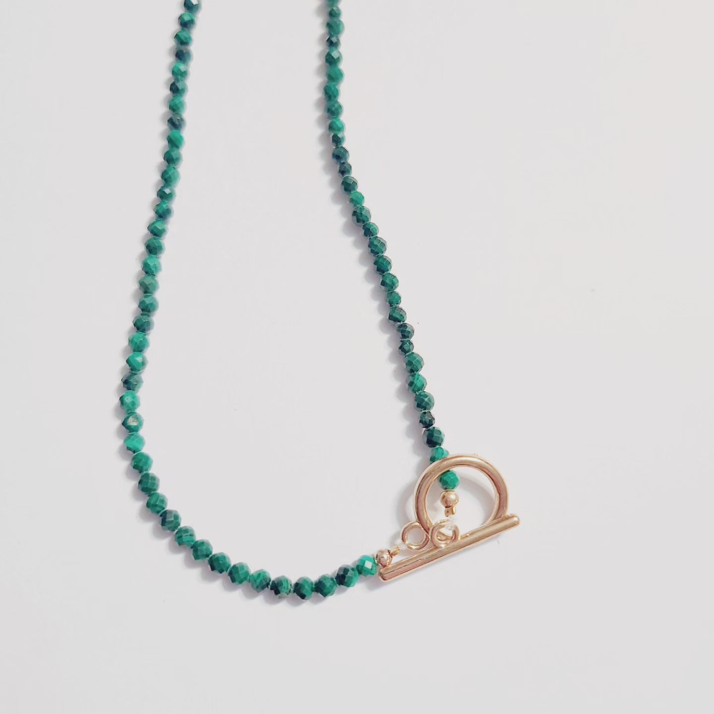 Handmade Crystal Necklace - Gilded Grace