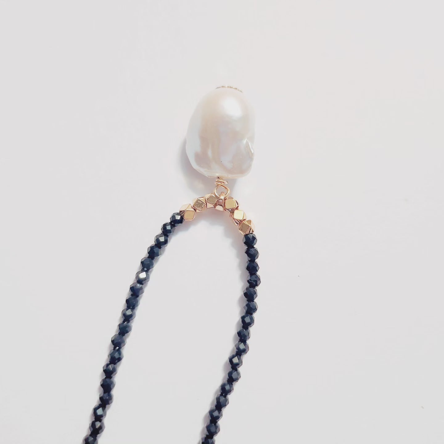 Handmade Crystal Necklace - Gilded Grace