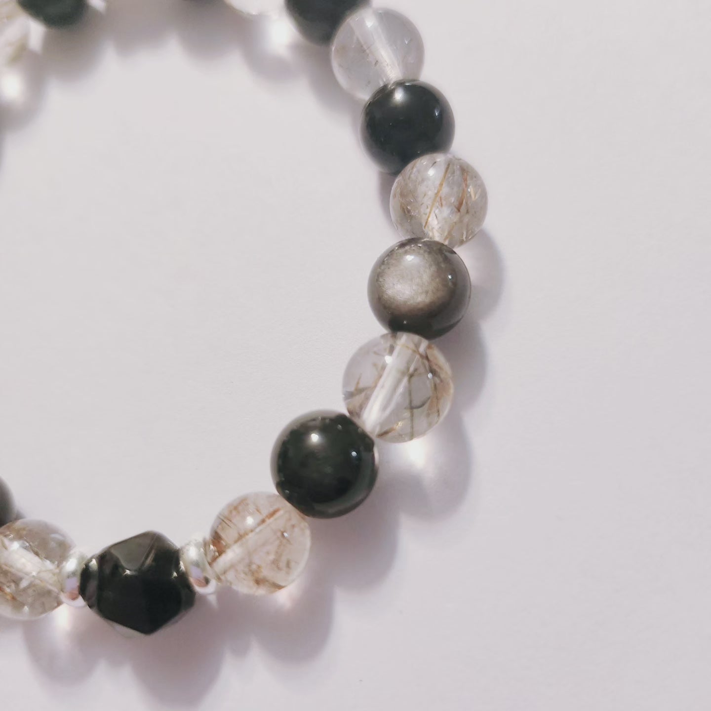 Handmade Crystal Bracelet- Shadow Veil