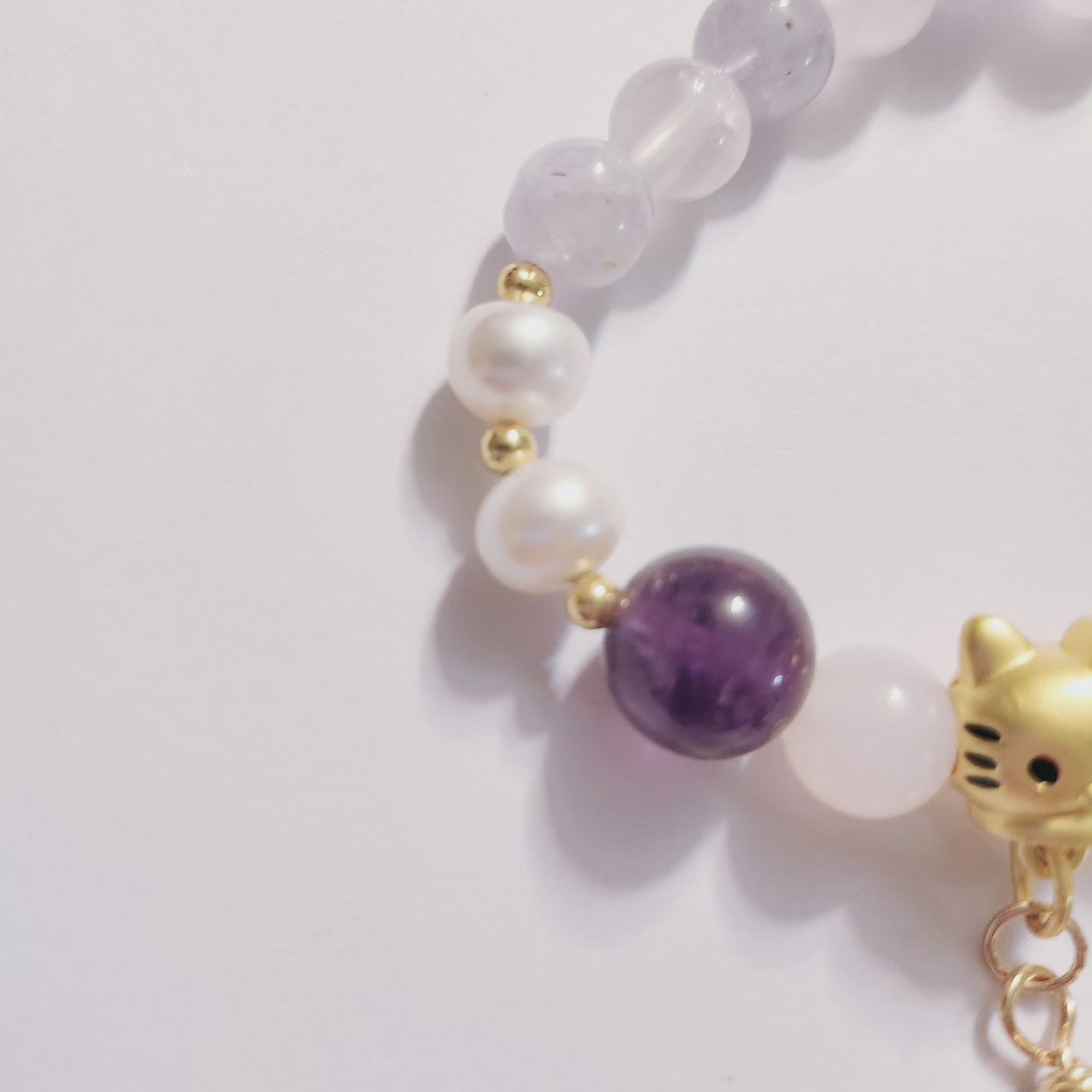 Handmade Crystal Bracelet- Ciao Ciao Kitten