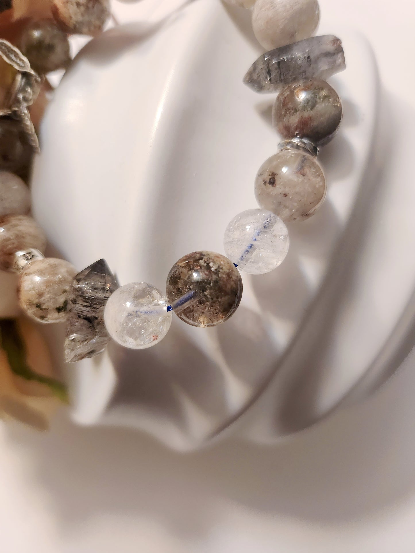 S925 Silver Handmade Crystal Bracelete - Snowstorm