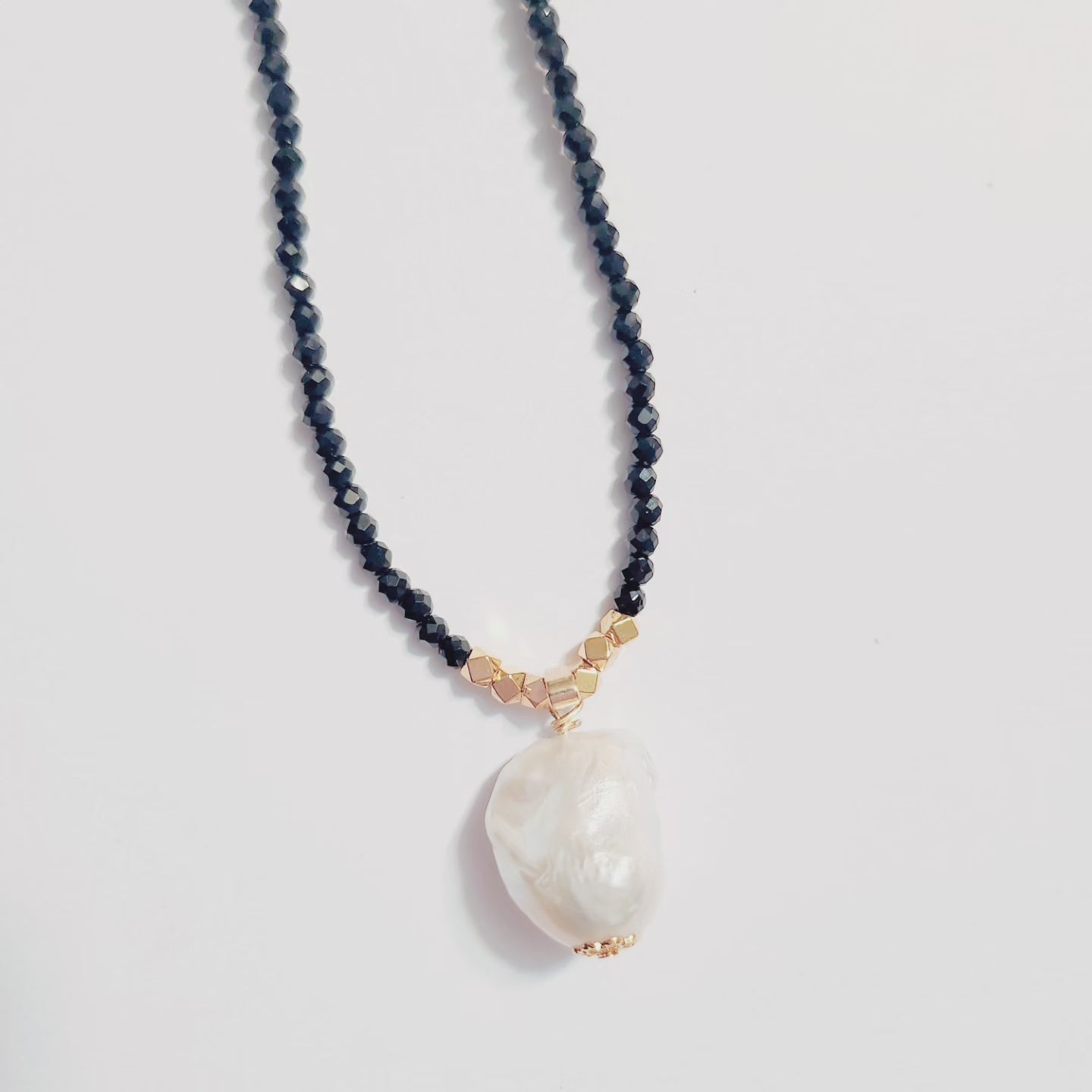 Handmade Crystal Necklace - Gilded Grace