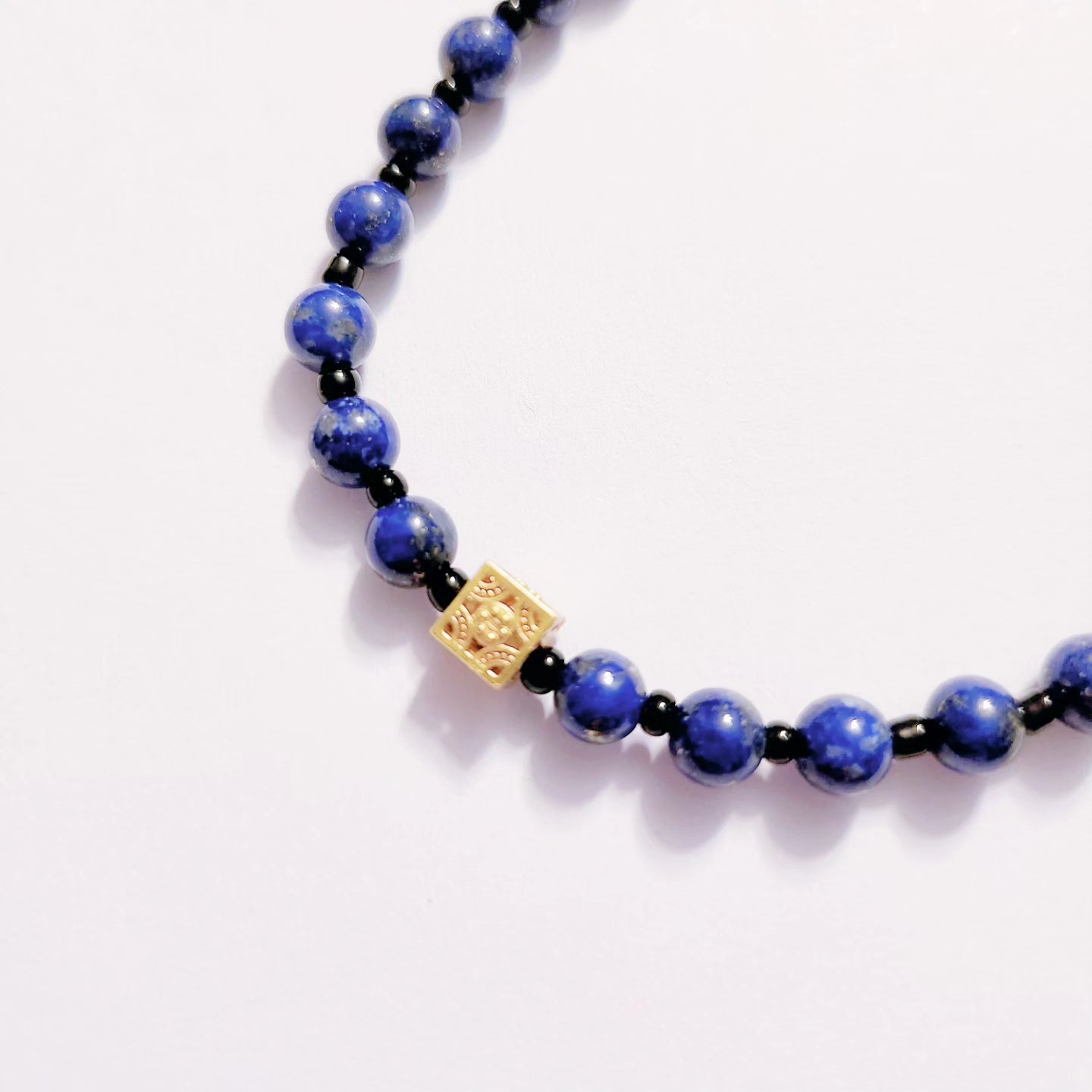 Handmade Crystal Bracelet Midnight Blue Elegance