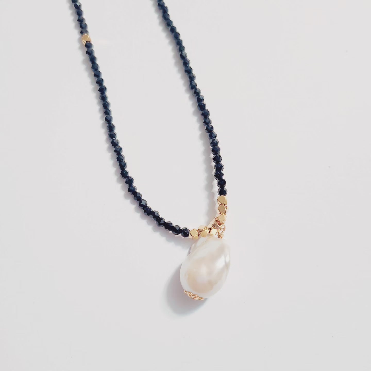 Handmade Crystal Necklace - Gilded Grace