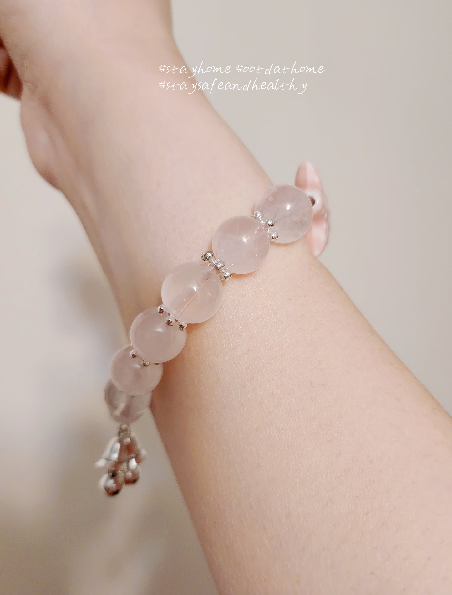 Handmade Crystal Bracelet Étoile Rose