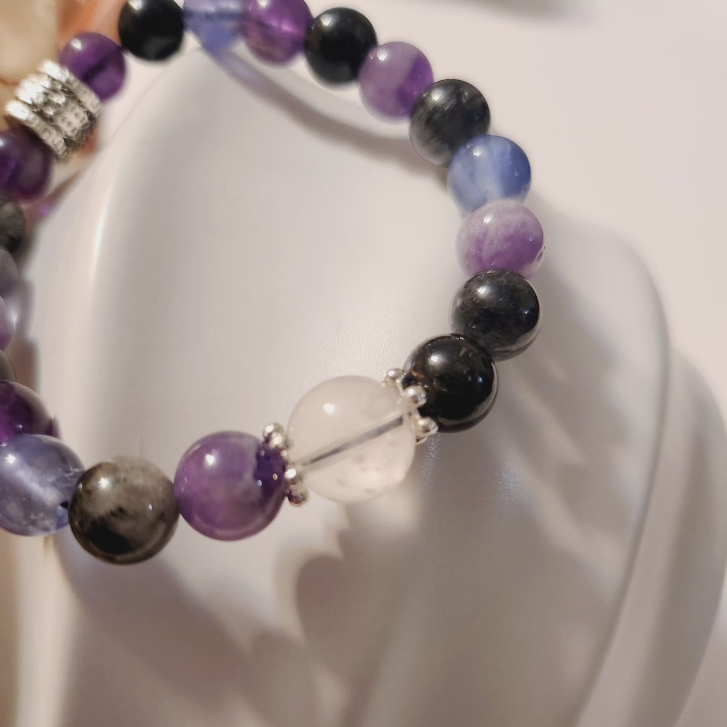 Handmade Crystal Bracelet- Violet Bless