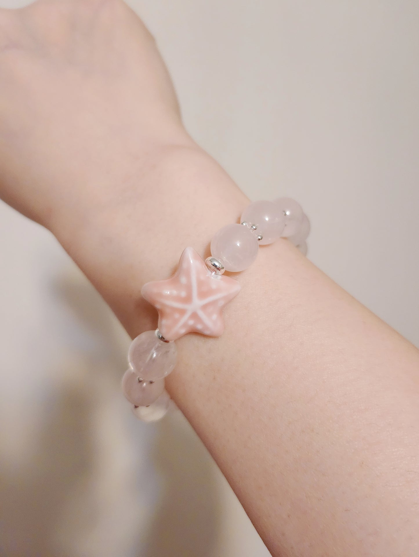 Handmade Crystal Bracelet Étoile Rose