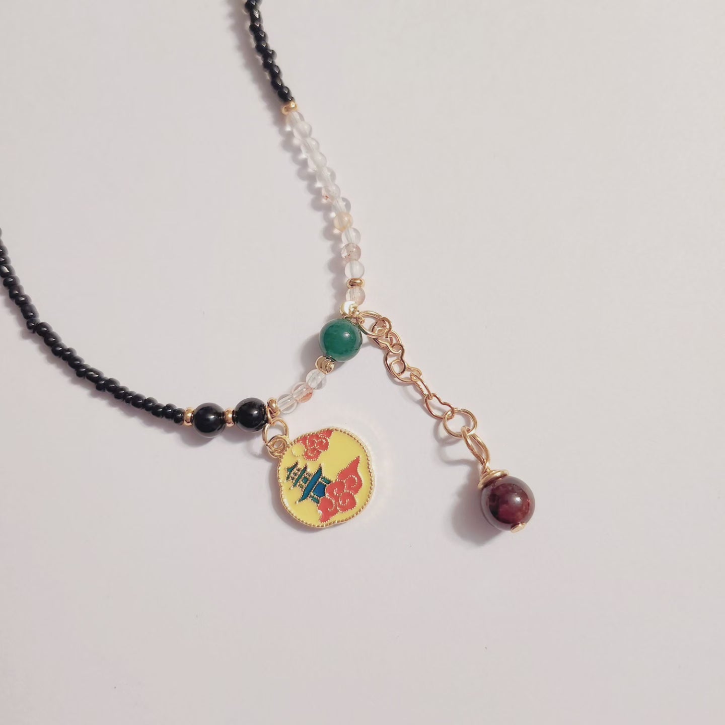Handmade Crystal Necklace- Nighty Bunny