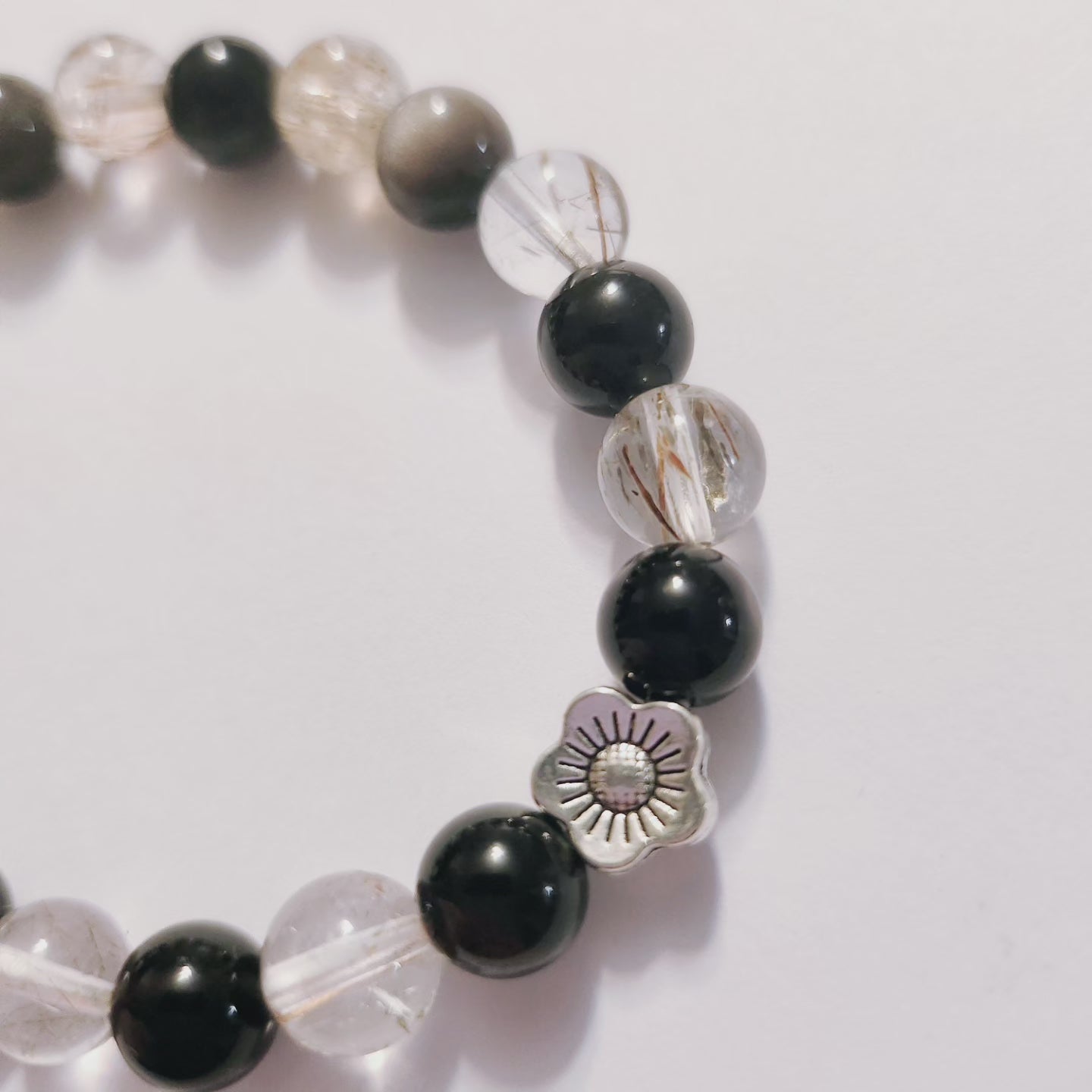 Handmade Crystal Bracelet- Shadow Veil