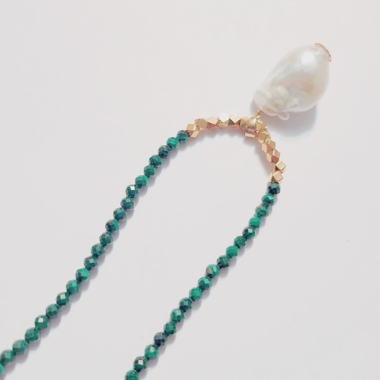Handmade Crystal Necklace - Gilded Grace