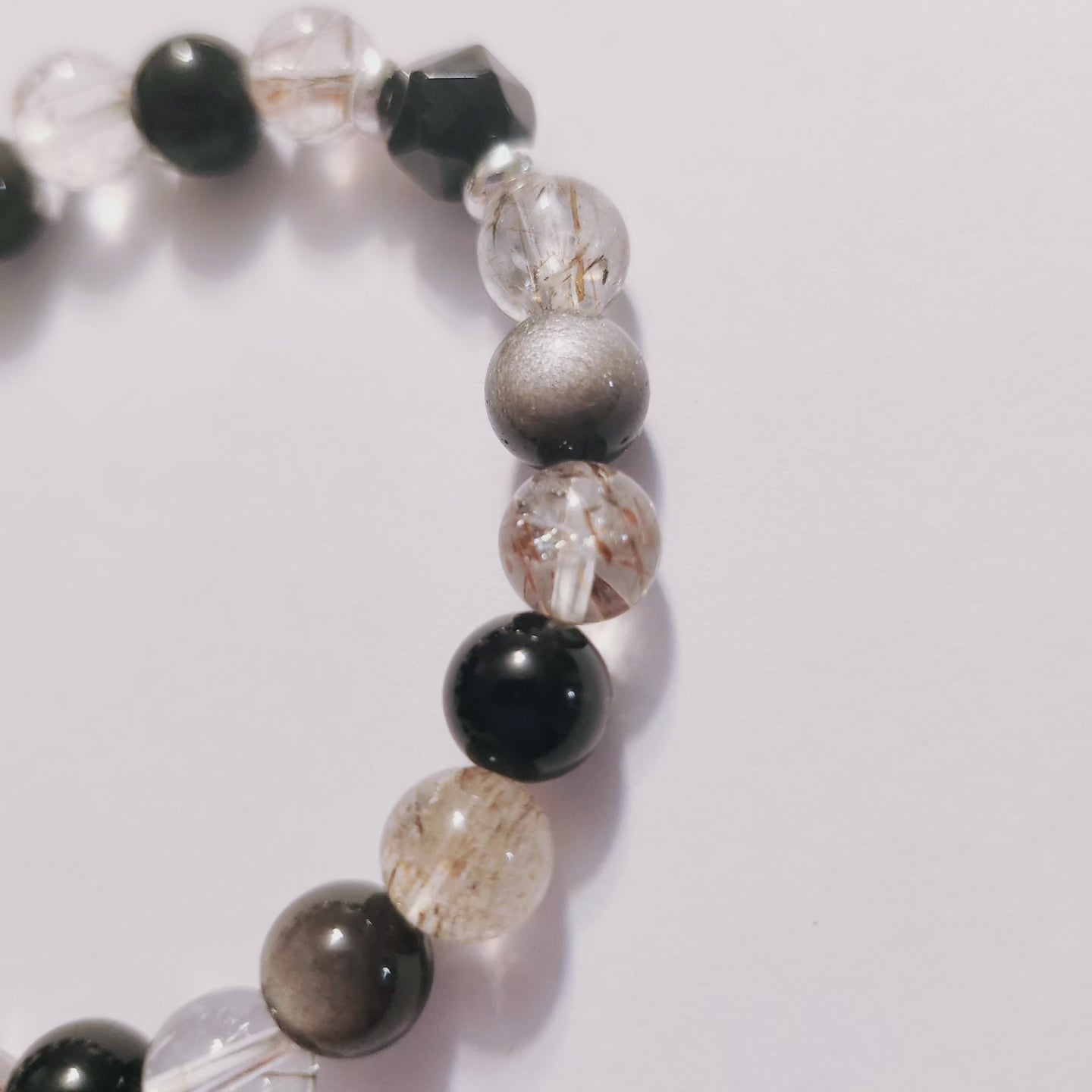 Handmade Crystal Bracelet- Shadow Veil