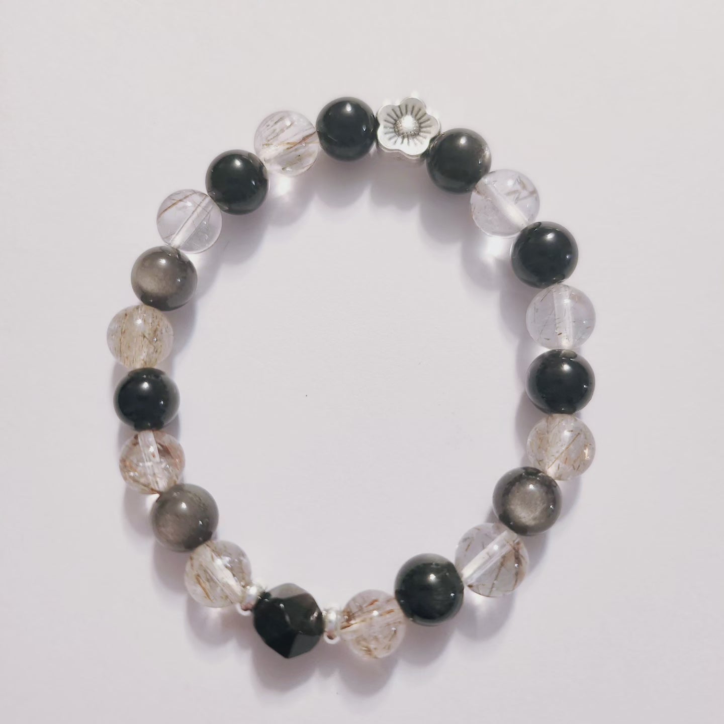 Handmade Crystal Bracelet- Shadow Veil