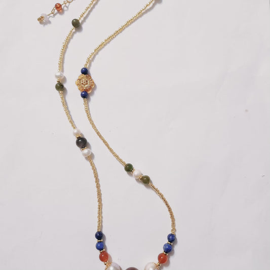 Handmade Crystal Necklace - Summer's Harvest