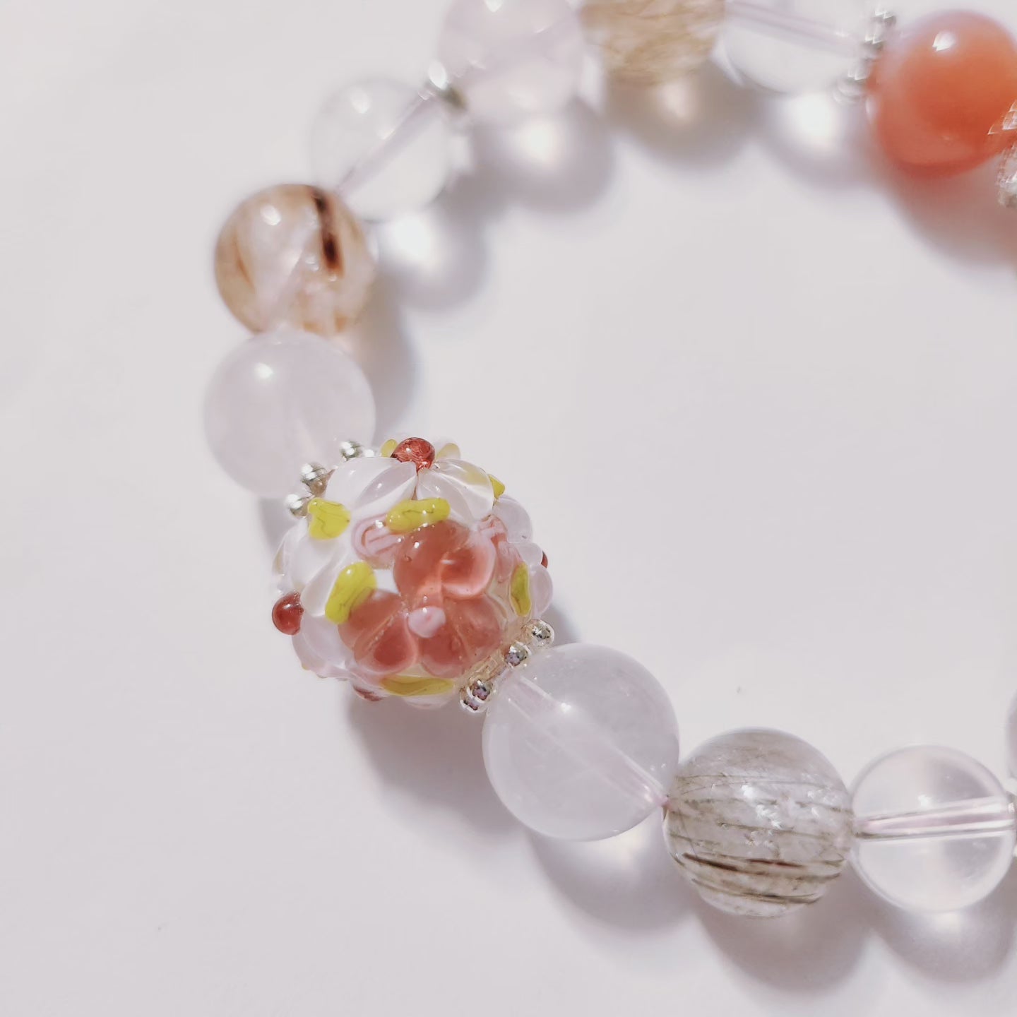 Handmade Crystal Bracelet Dewdrop Blossom