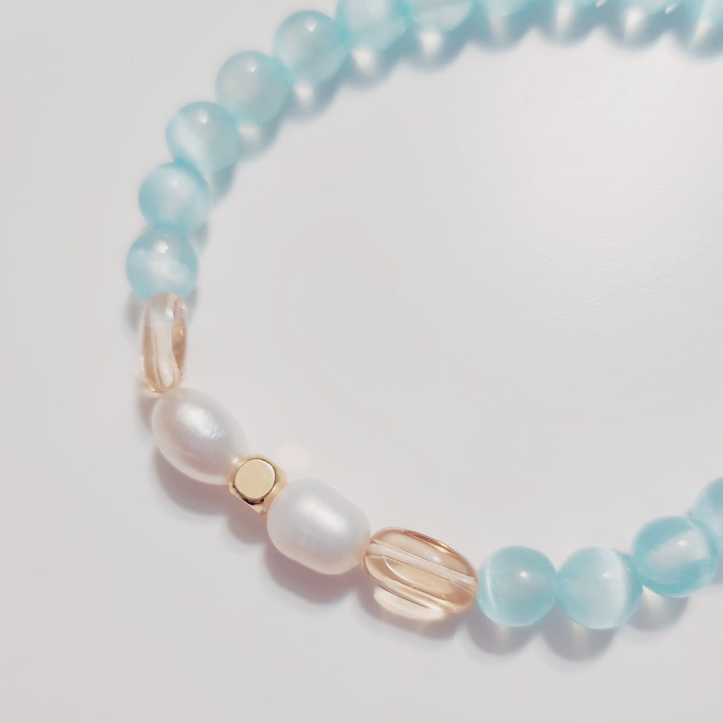 Handmade Crystal Bracelet- Summer Iceberg