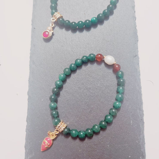 Handmade Crystal Bracelet- Mrs Green