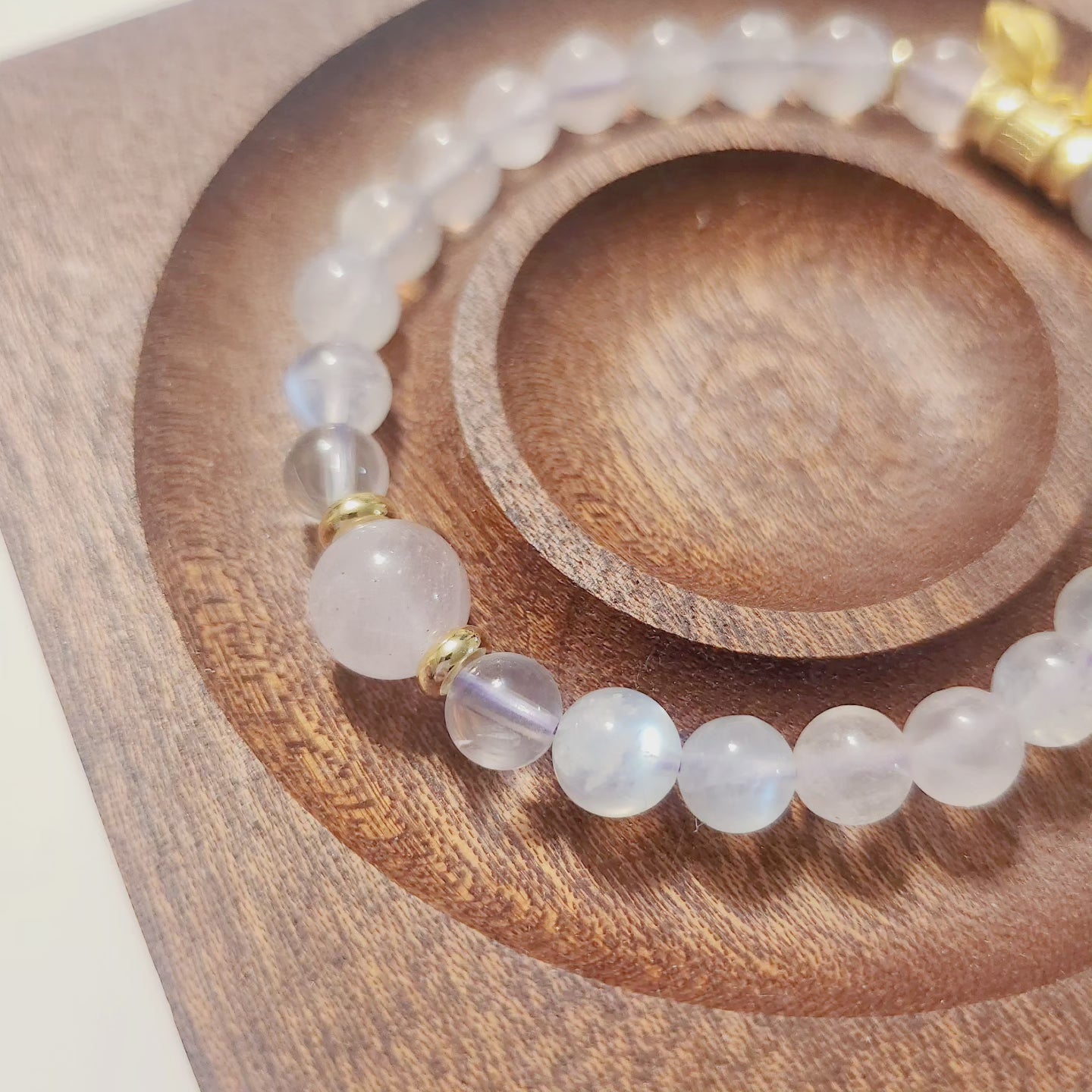 Handmade Crystal Bracelet- Peach Jelly