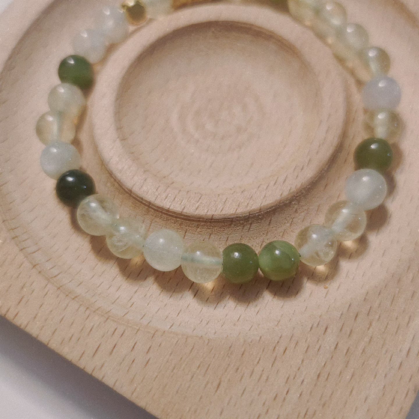 Handmade Crystal Bracelet- Golden Grape