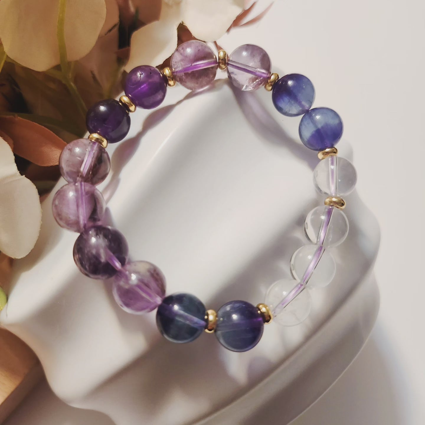 Handmade Crystal Bracelet- Mystery Mist