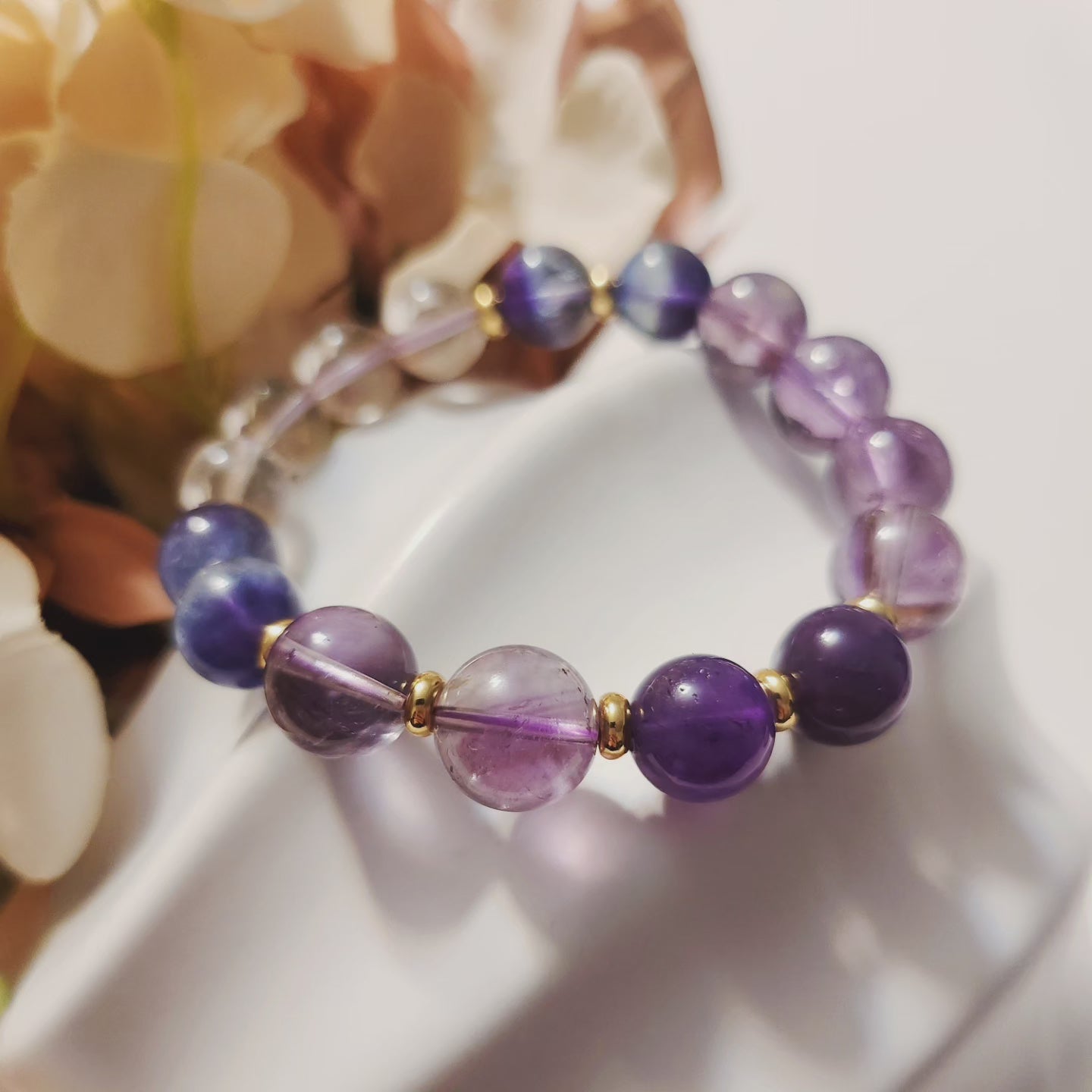 Handmade Crystal Bracelet- Mystery Mist