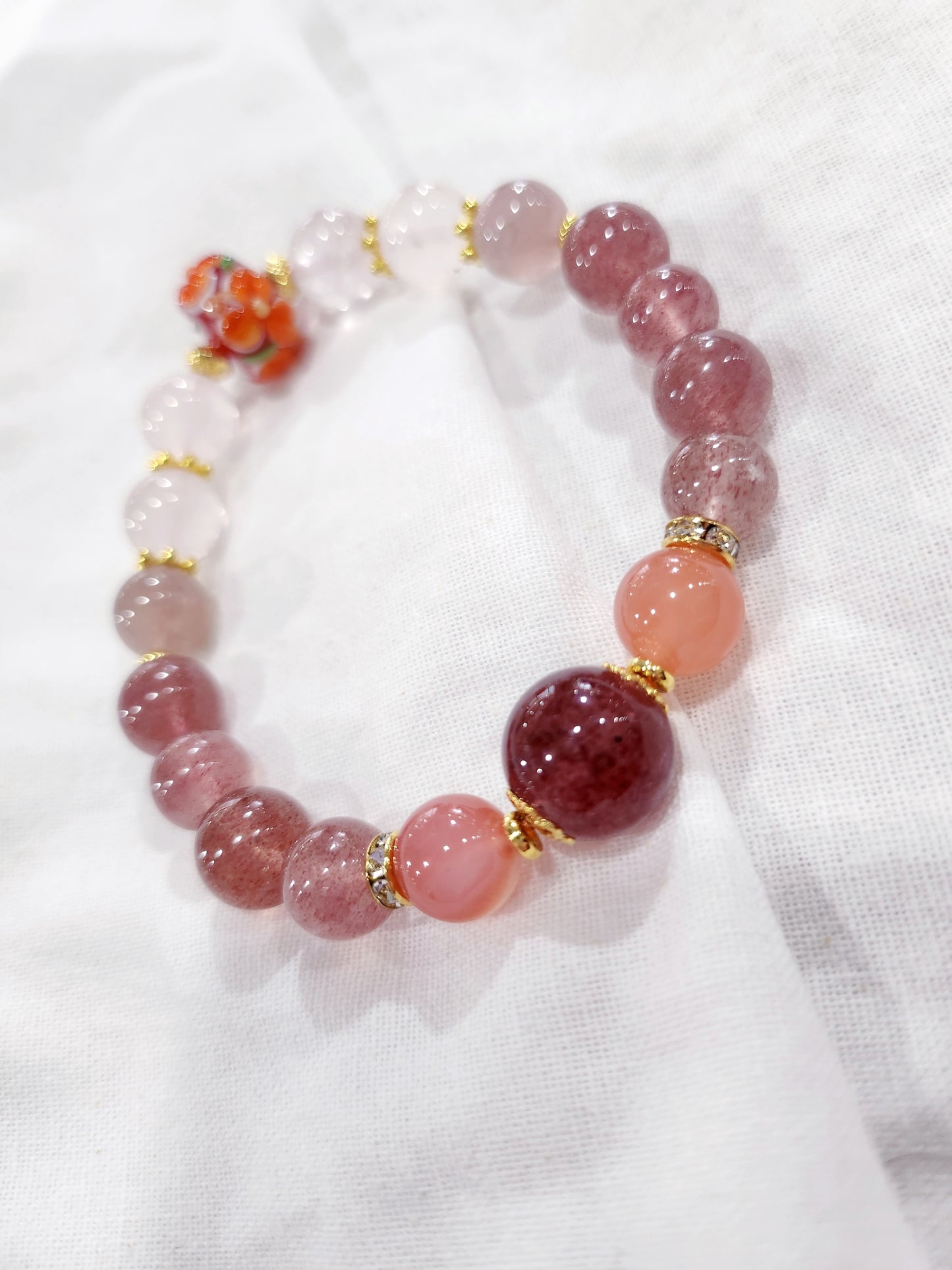 Blooming Summer Handmade Crystal Bracelet