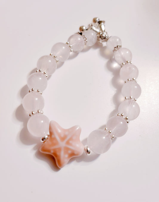 Handmade Crystal Bracelet Étoile Rose