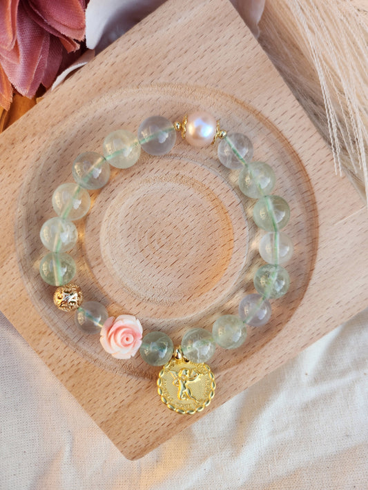 Handmade Crystal Bracelet - Rose Angel