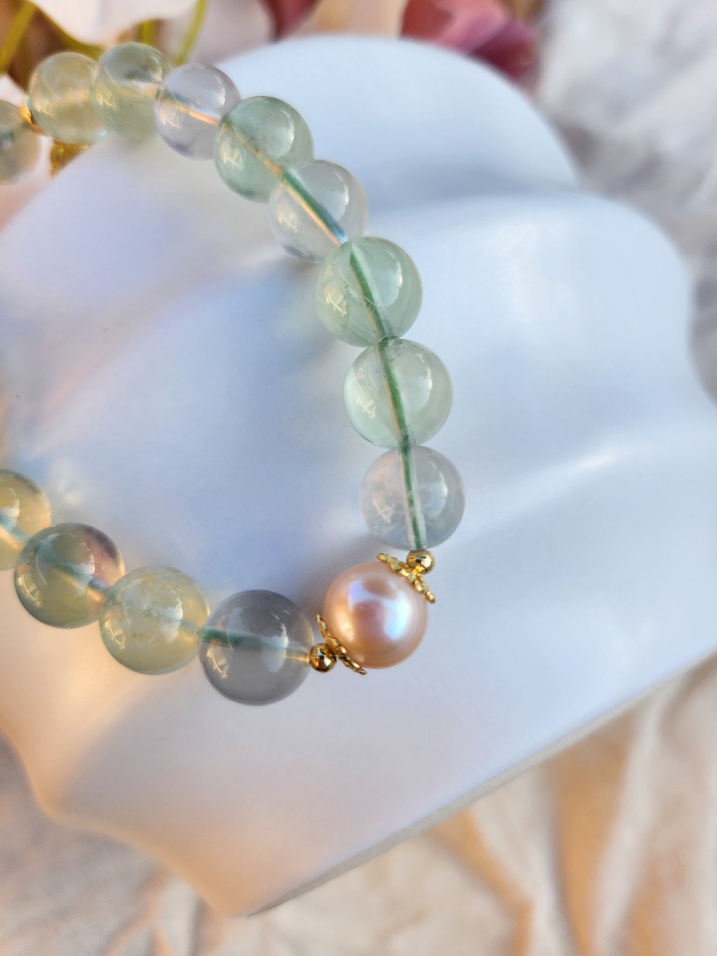 Handmade Crystal Bracelet - Rose Angel