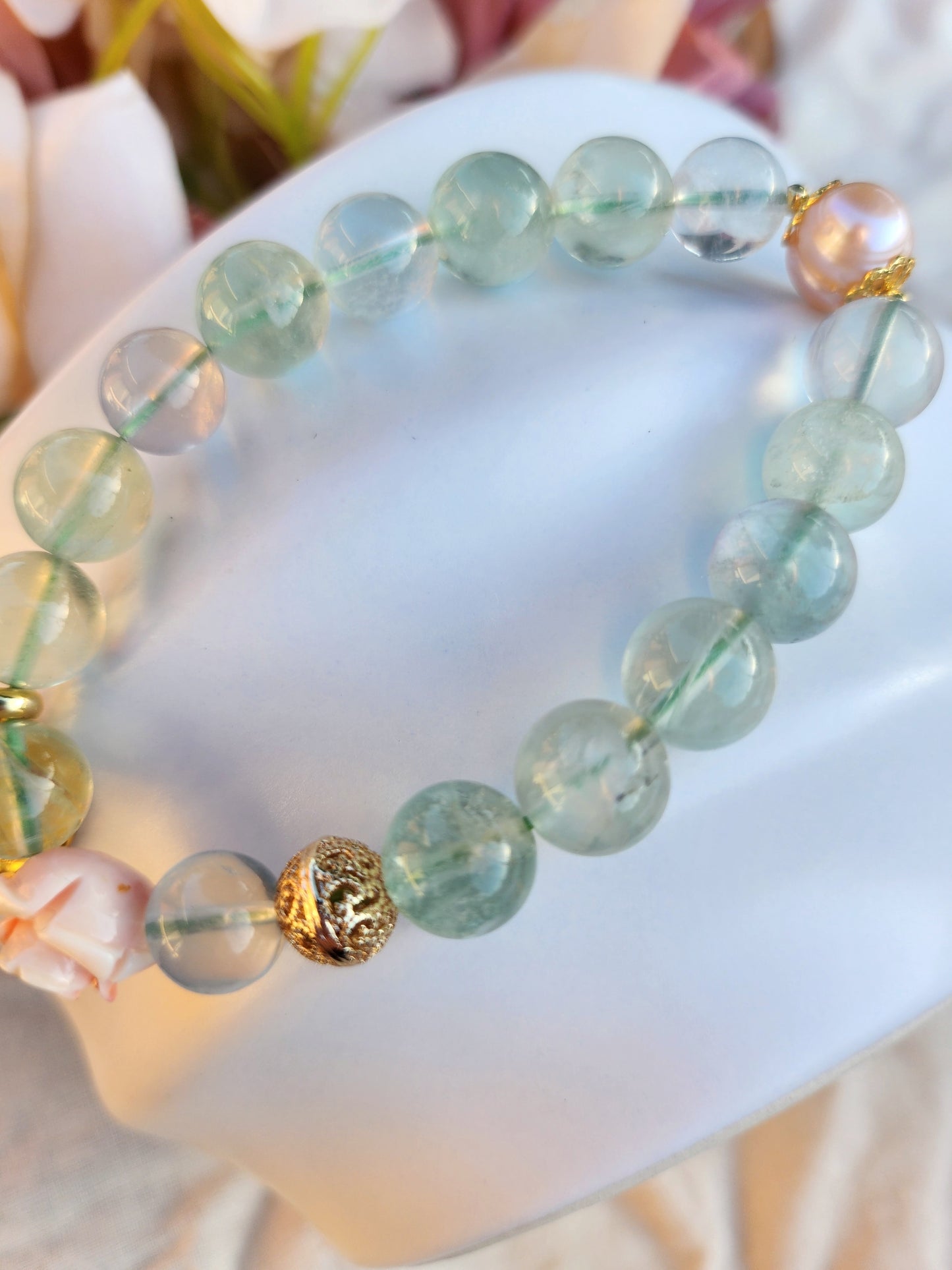 Handmade Crystal Bracelet - Rose Angel
