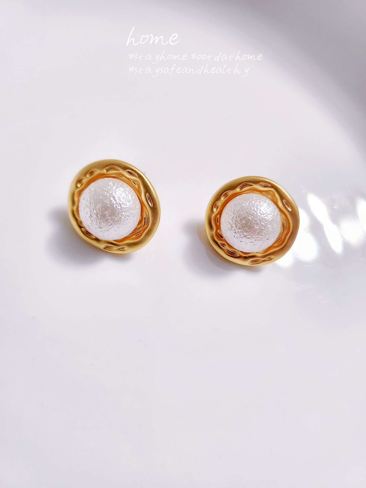 925 Sterling Silver 18K Gold Plated Earring